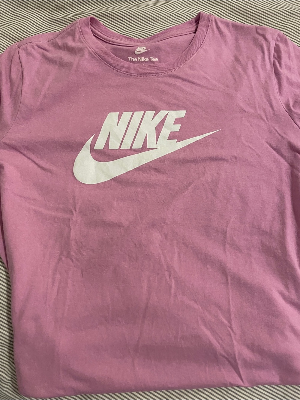 Nike Women’s Pink Crewneck Logo Tee
